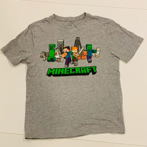 GAP Minecraft R graphic T-Shirt - Picture 1 of 2